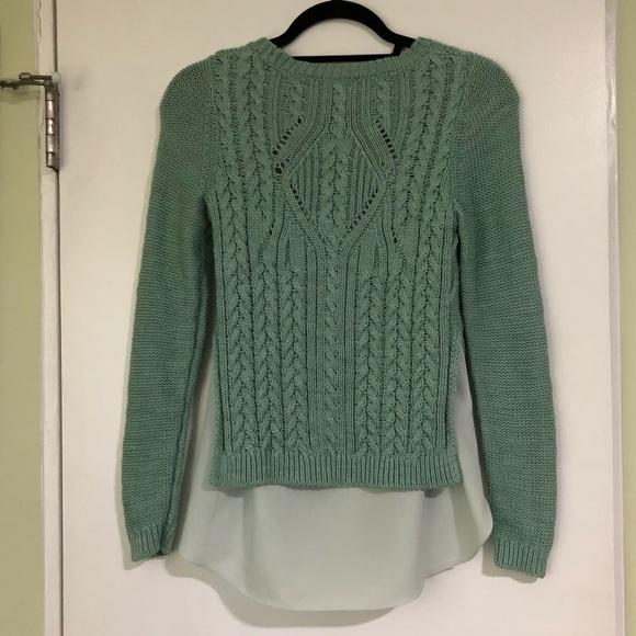 Moth Green Sweater with tank top insert - Picture 2 of 5